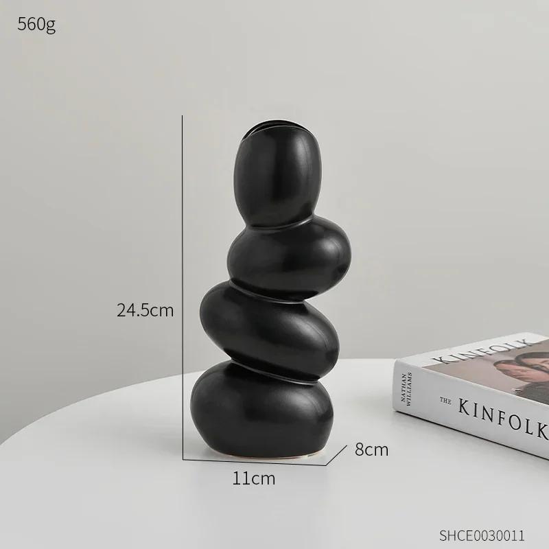 

Минимализм Керамические вазы Креативная гостиная Цветочная композиция Контейнер Декоративный орнамент Легкий роскошный высококачественный цветочный горшок