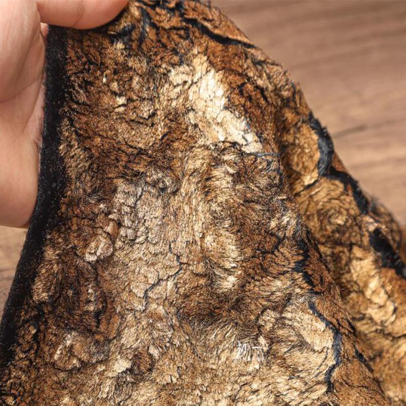 Metallic Crackle Bronzing Pelzstoff Bronzed Woolen Plüsch Designer Stoff Für Diy Nähen Kleid Mantel Schal Tasche Sofa Material