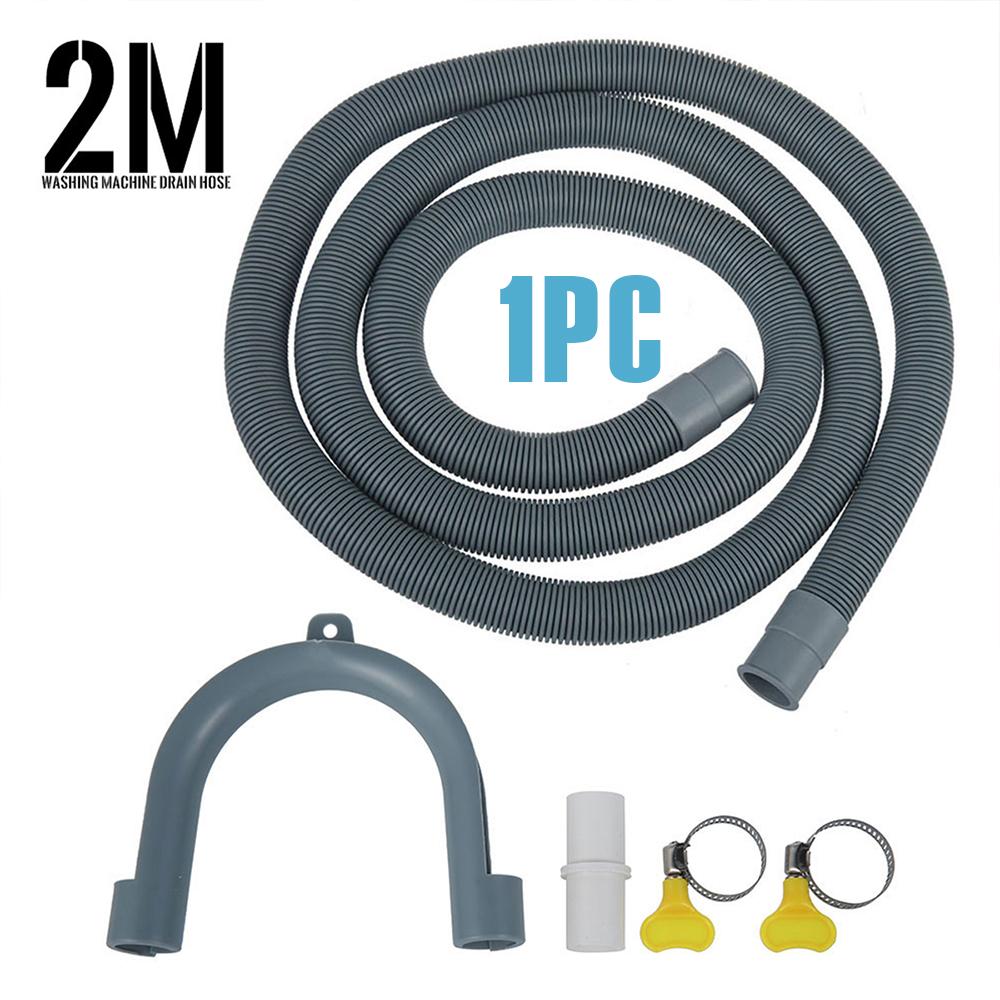 

Drain Hose 2M Universal Washing Machine Drain Extension Pipe Durable PP Washer Dryer Drain Hose for Washing Machine Dishwasher