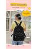 Versatile Corduroy Butterfly Print Backpack - Lightweight, Simple, Casual Design for Students