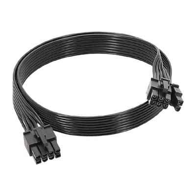 50cm PCIE GPU Stromkabel 8-Pin auf 6+2-Pin für GPU-Netzteil mit U-Klemmen