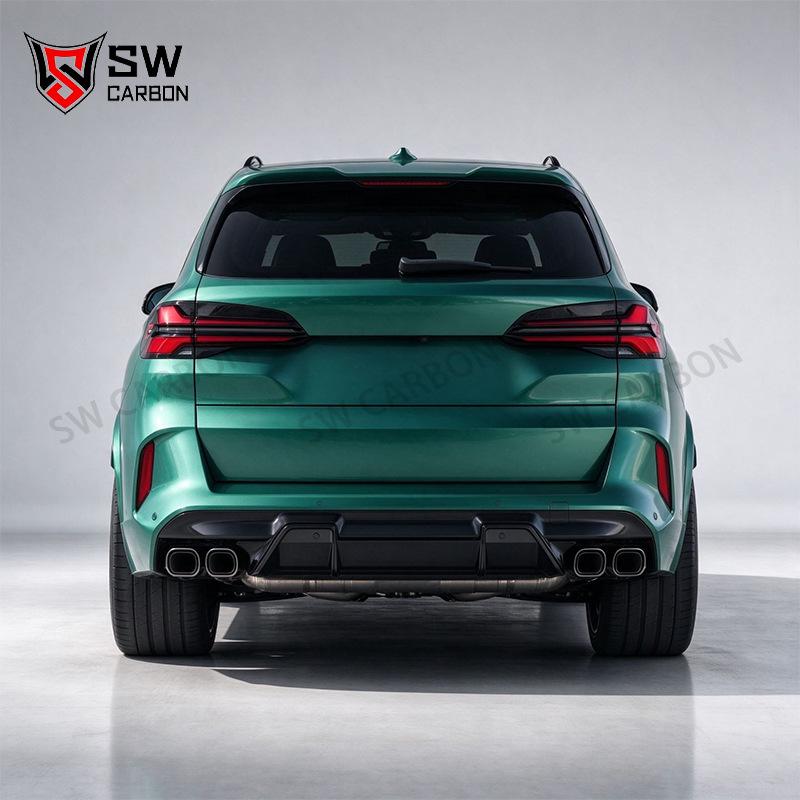 Carbon Fiber Rear Diffuser & Side Skirts for 2024+ BMW X5M/X6M