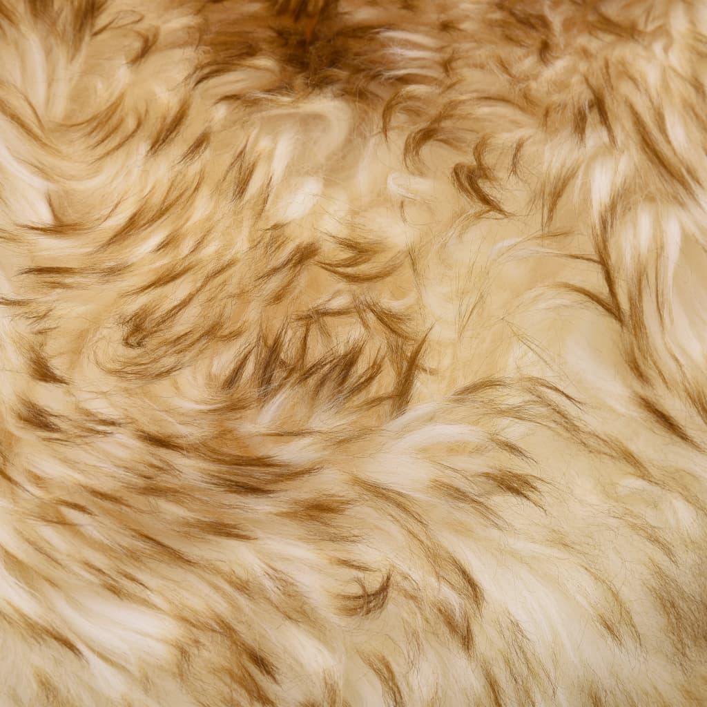 Sheepskin Rug 60x90 cm Brown Melange