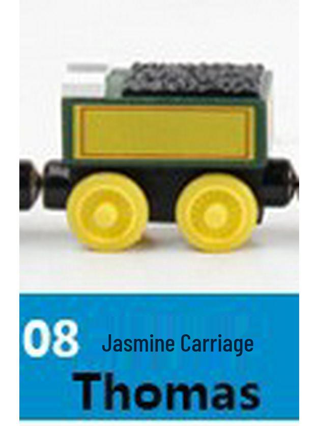 Wooden Magnetic Train Set for Kids - 30-Piece Track & Carriages Toy