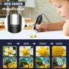 Digital Microscope, 50X-1600X Magnification Portable USB Microscope with Adjustable Stand, Mini Microscope Camera Compatible with iPhone, iPad,