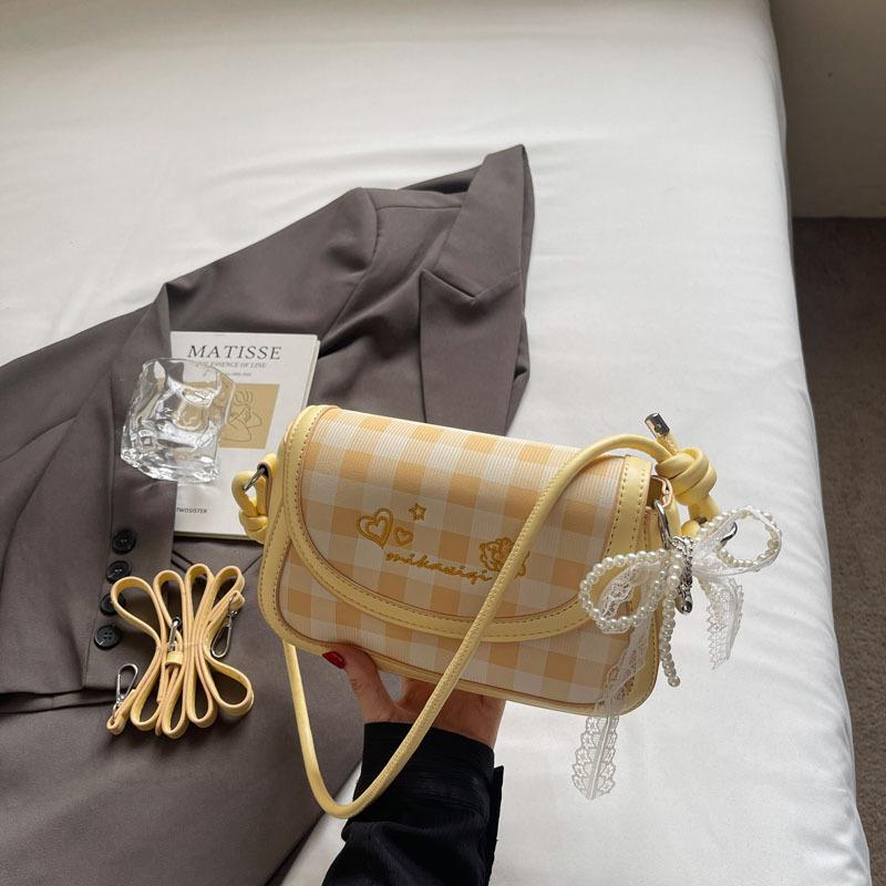 2025 Summer New Small Square Bag Fashion Trend Simple High Value Casual Shoulder Armpit Bag Fashionable Handbag