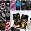 BH15 Étui de téléphone Coque Haut de gamme Serpent Cobra pour Redmi Note 8 9 Pro Max 9S 9T 9C NFC 8T 8A 10A A4