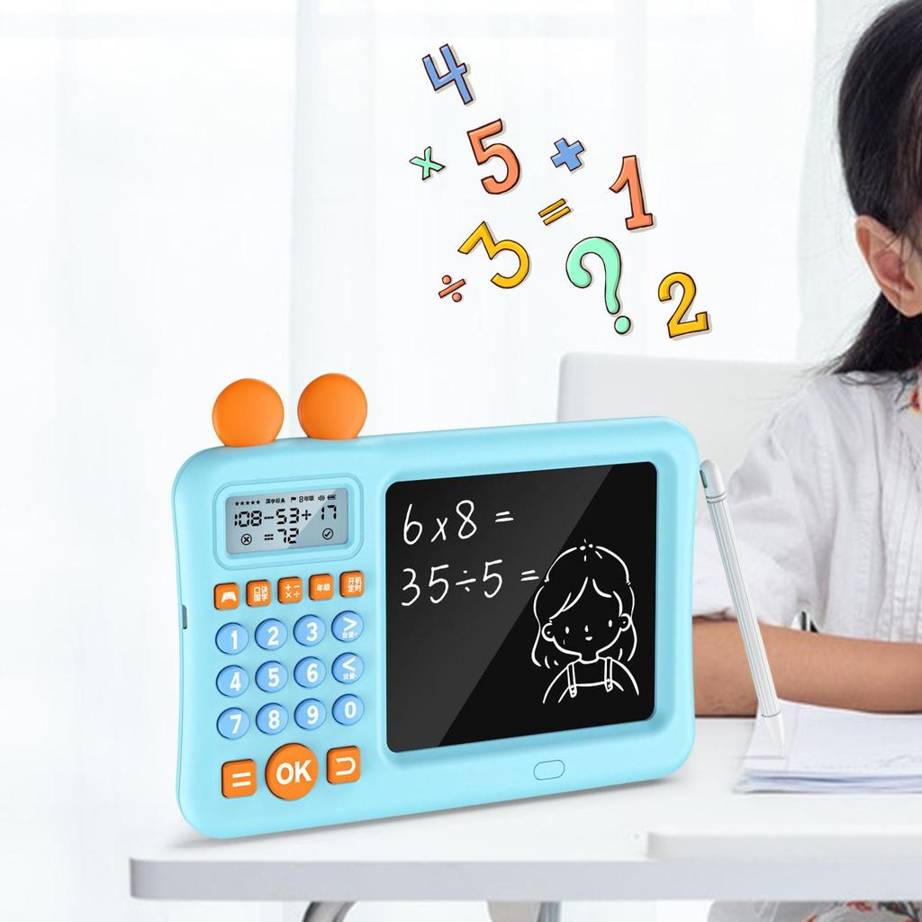 Maths Teaching Calculator Mathematics Learning Aids for Children Students blue