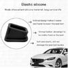 2 PCS Car Seat Belt Buckle Holder, Silicone Auto Seatbelt Buckle Booster, Black