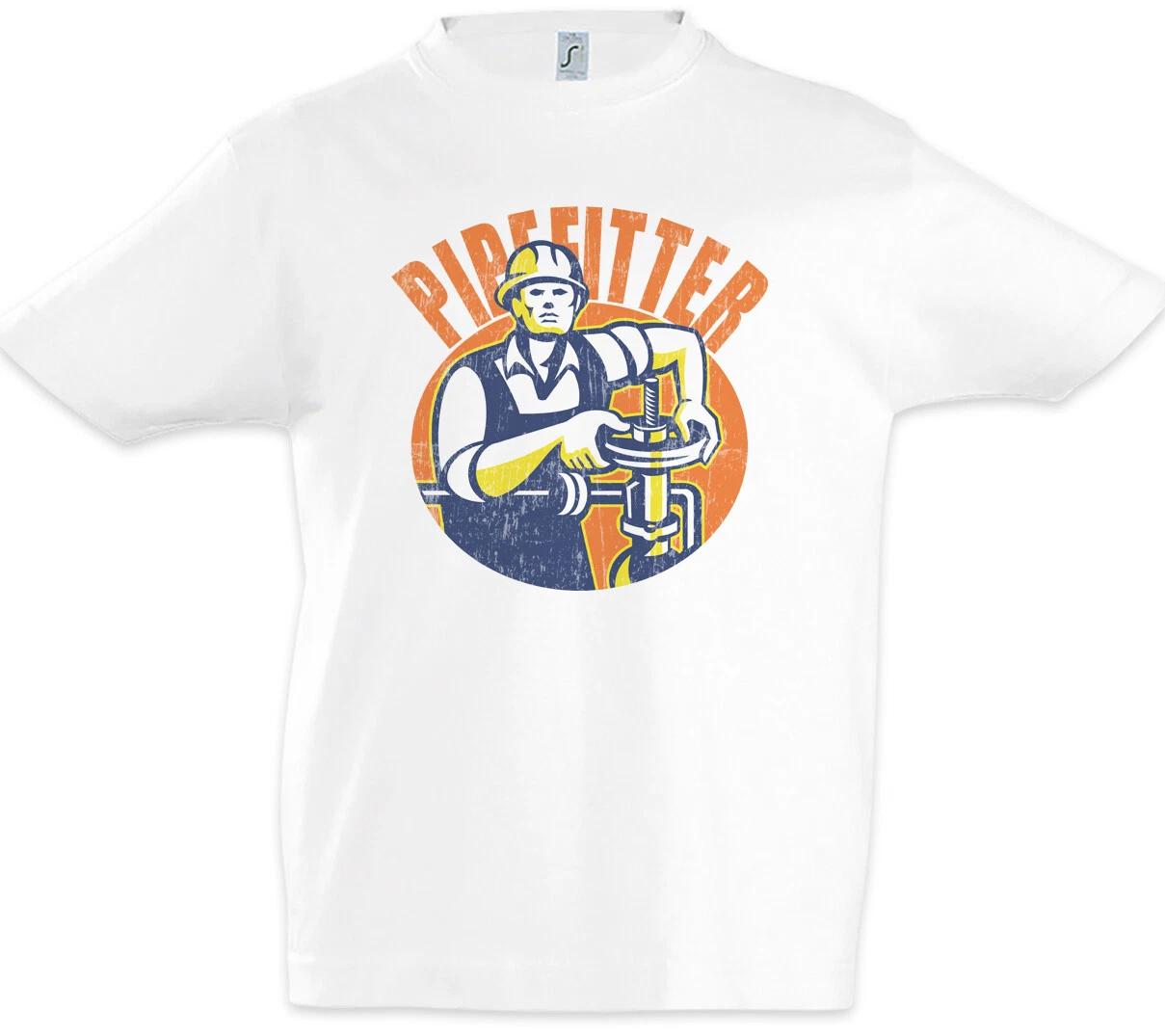 Pipefitter Kids Boys kids boys T-Shirt Plumber Plumber Craft Heating Engineer 110