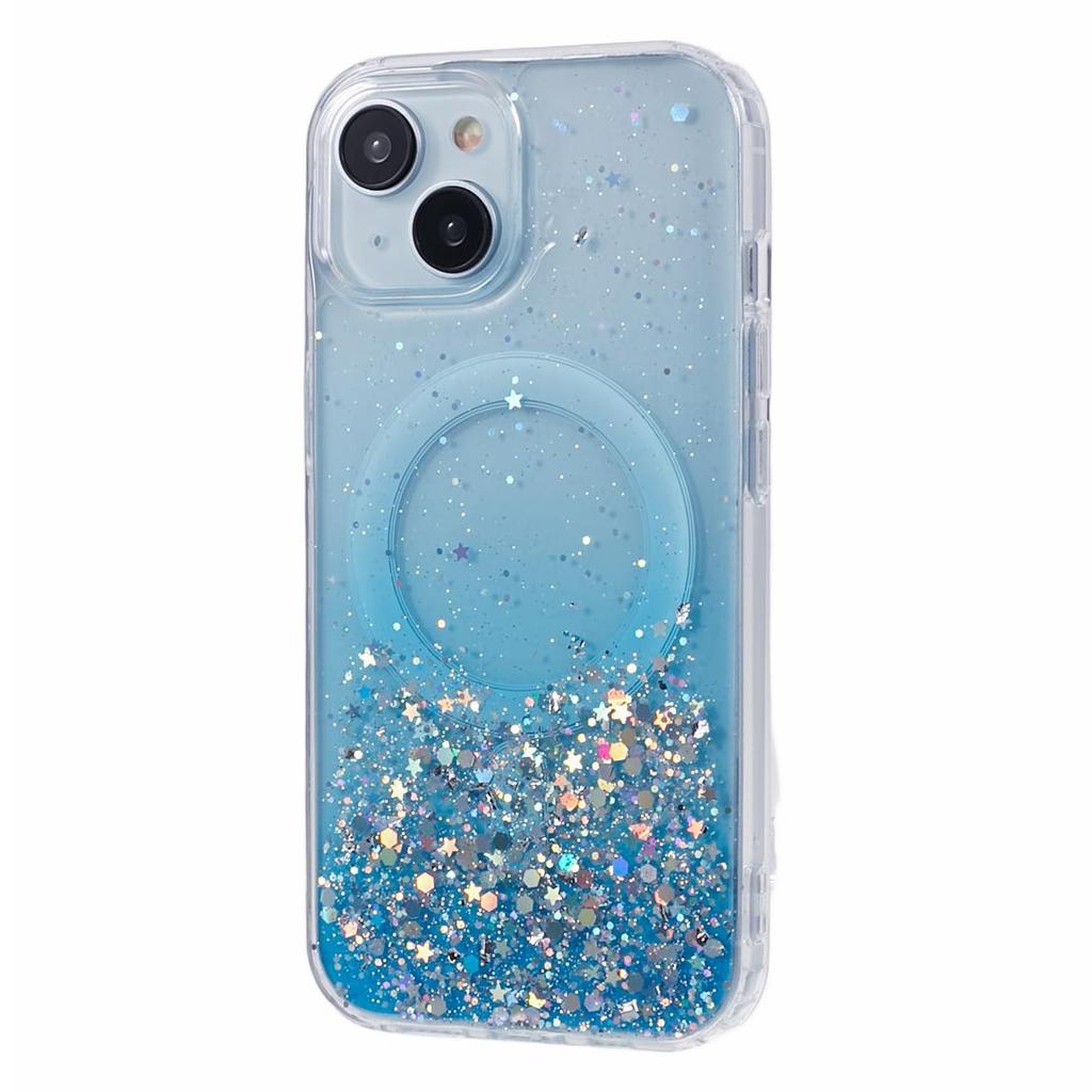 JTW Series for iPhone 14 Case Compatible with MagSafe Glitter Sequins Epoxy Phone Cover
