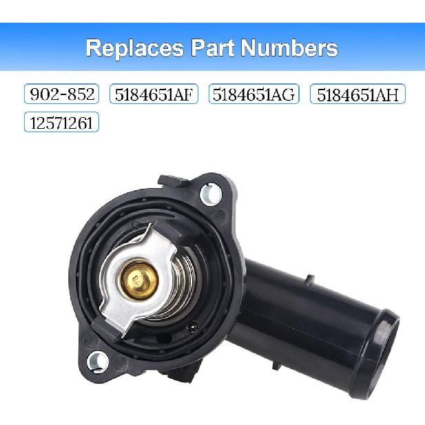 Engine Coolant Thermostat Housing Assembly Compatible with Durango 2011-2015, Jeep Grand Cherokee 2011-2015, Jeep Wrangler 2012-2017, Jeep Wrangler