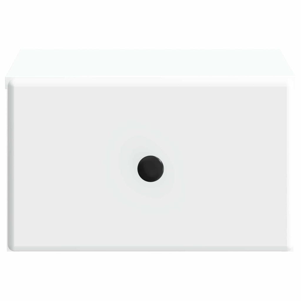Wall Mounted Nightstand White 34.5 x 33 x 20 cm Engineered Wood