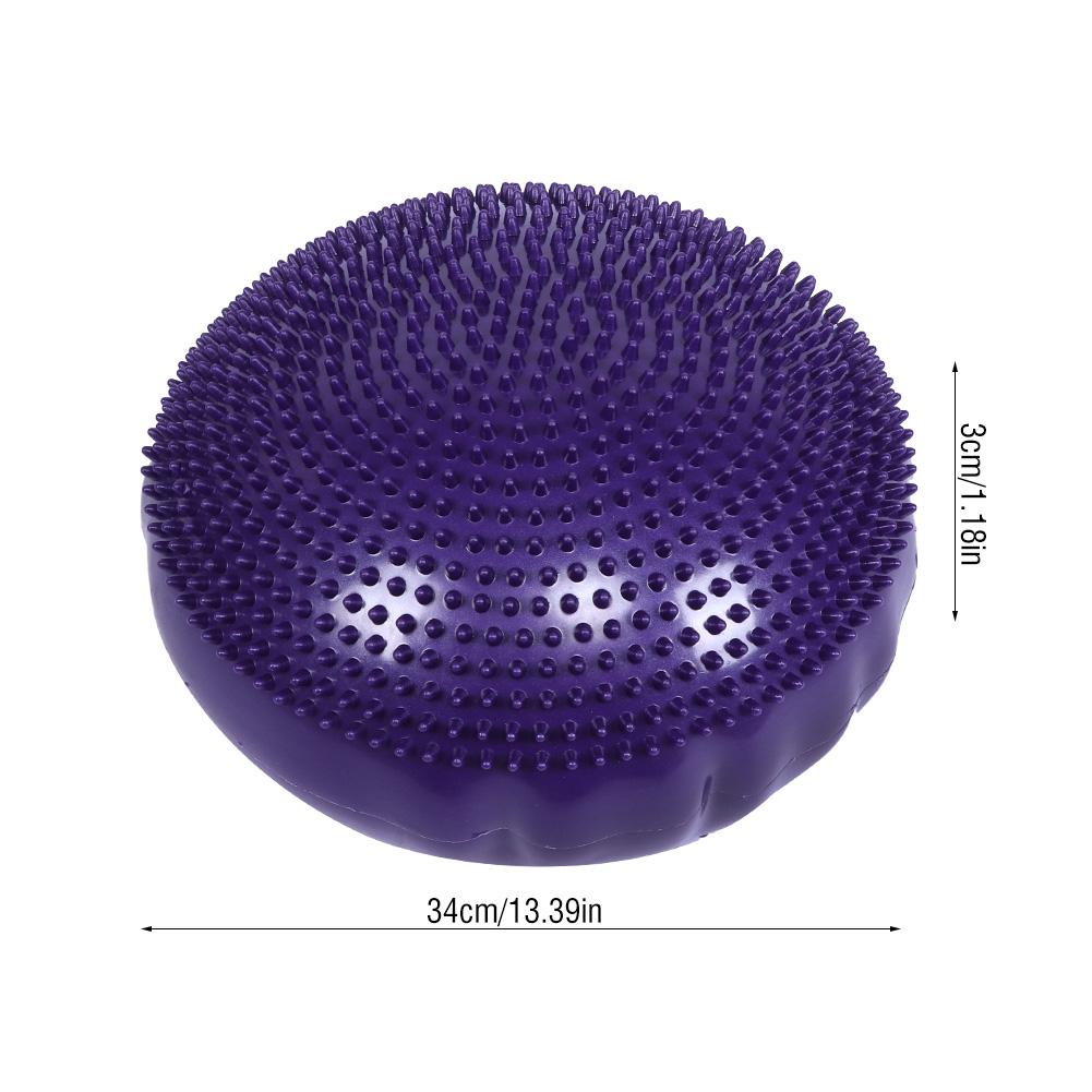 Purple Soft Yoga Balance Board Disc Gym Stability Air Cushion Massage Pad without Inflator Pump