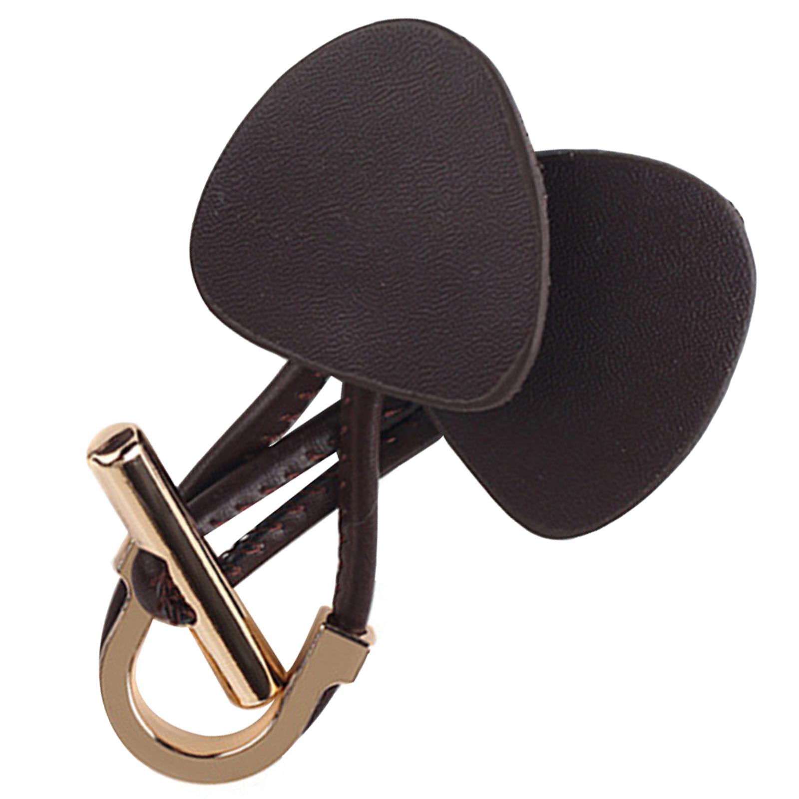 

1 Pair Cow Horn Style Belt Buckles For Clothing Coat Waistband Durable Pu Toggle Clasps Diy Sewing Accessories Decorative