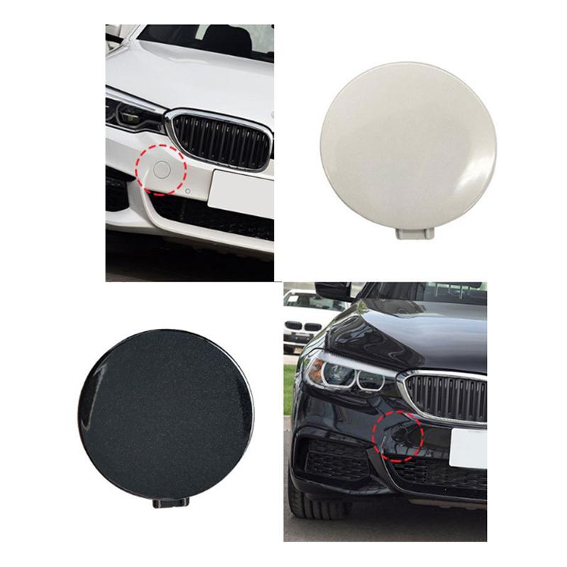 Car Front Bumper Tow Hook Cover Cap 51118068068 For BMW 5 Series G30 G38 2017- серебряный