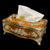 European Style Tissue Box High-end Restaurant Napkin Extraction Box Home Decoration Desktop Paper Extraction Storage Box