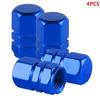 4Pcs Aluminum Alloy Car Wheel Tire Valve Caps Tyre Rim Stem Covers Airdust Waterproof For Automobiles Motorcycles Trucks Bikes