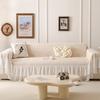 1pcs French Irregular Printed Sofa Cushion Chiffon Skirt Edge Sofa Blanket Anti Slip and Cat Scratch Resistant Bench Cloth Machine Washable Non-deform