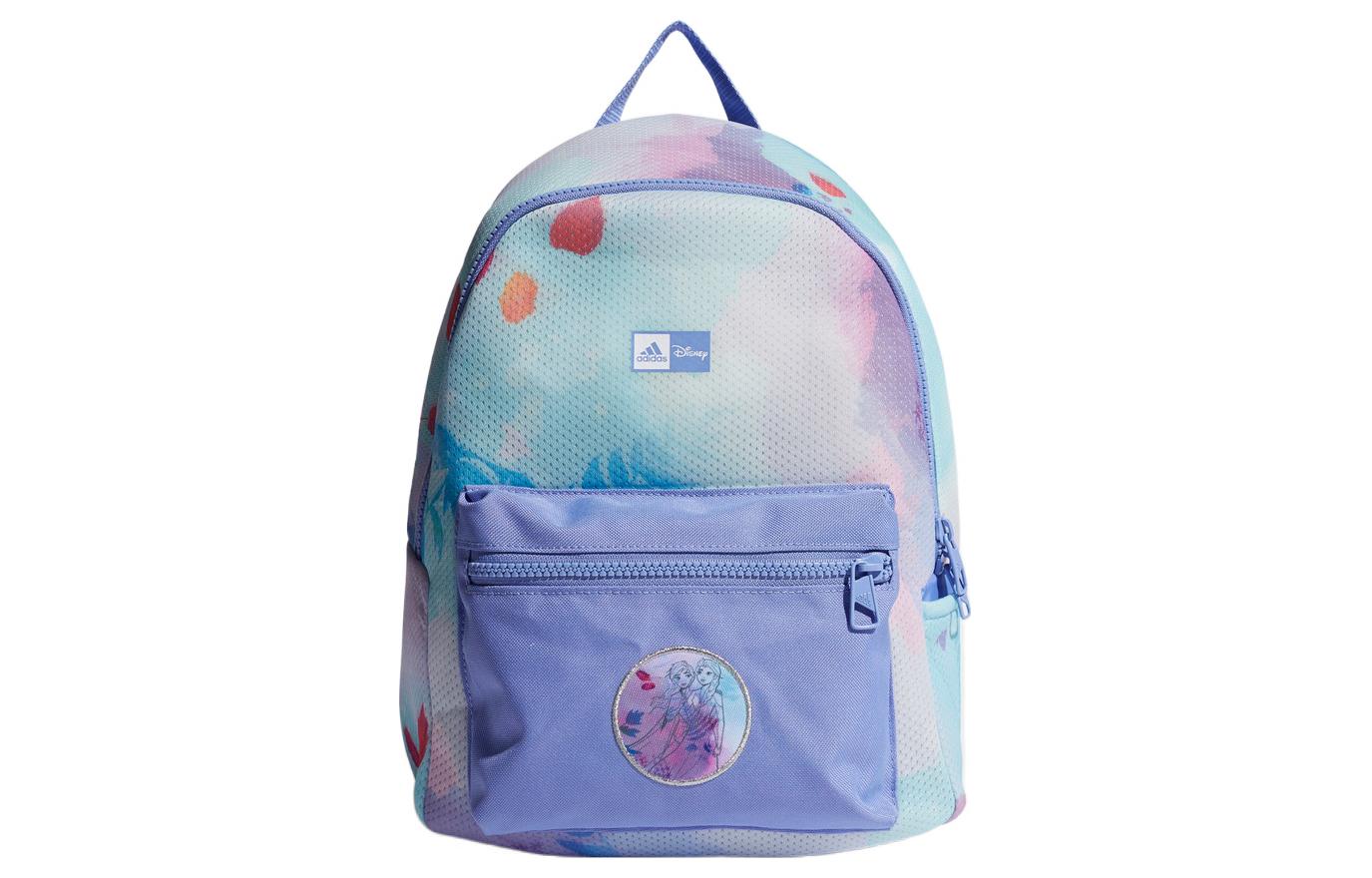 Adidas Disney Frozen, Collaboration Polyester Backpack Women s Green  Purple  Pink  White GN8156