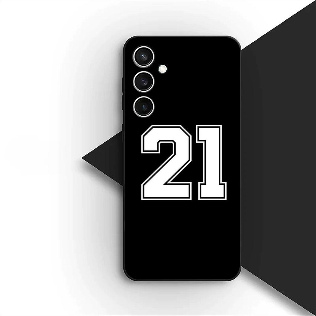 Lucky Number Football Basketball No 23 24 7 5 Cover for Samsung Galaxy S25 S24 S23 FE Ultra Plus S7 Edge S25+ S23+ A56 5G Case