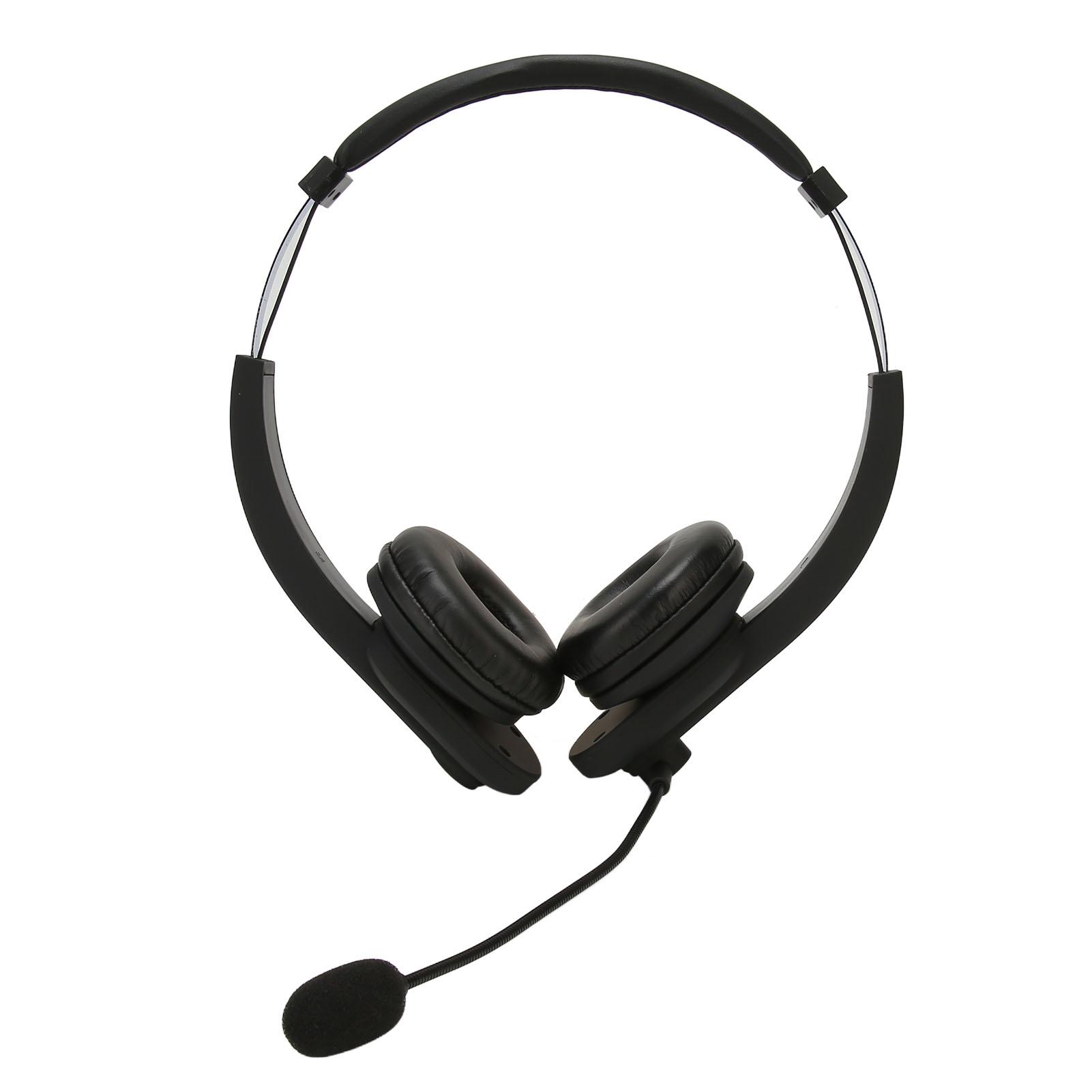 

Беспроводная телефонная гарнитура с микрофоном, бинауральная 2.4G Bluetooth 5.0 гарнитура с USB-передатчиком для