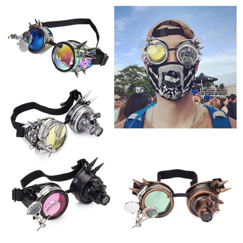 Steampunk Sunglasses Men Womens Fashion Glasses Vintage Cosplay Eyewear Costume