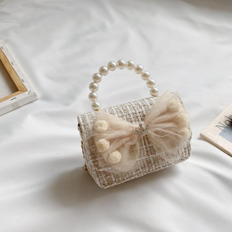 Adorable Korean Style Mini Pearl Children's Purse With Waterproof Features