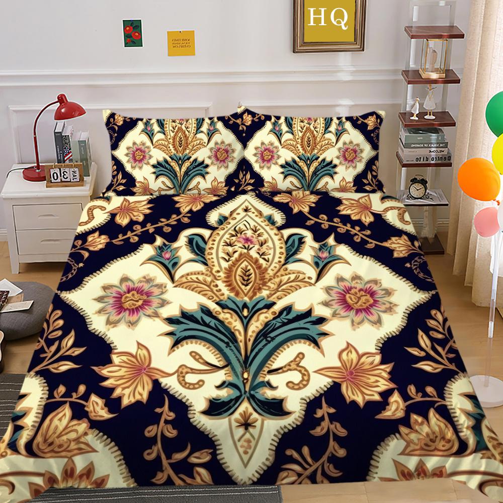 Zestaw poszewek na pościel King Size Kobieta Luksusowa pościel domowa Poliestrowa narzuta na kołdrę Zestaw poszewek na kołdrę