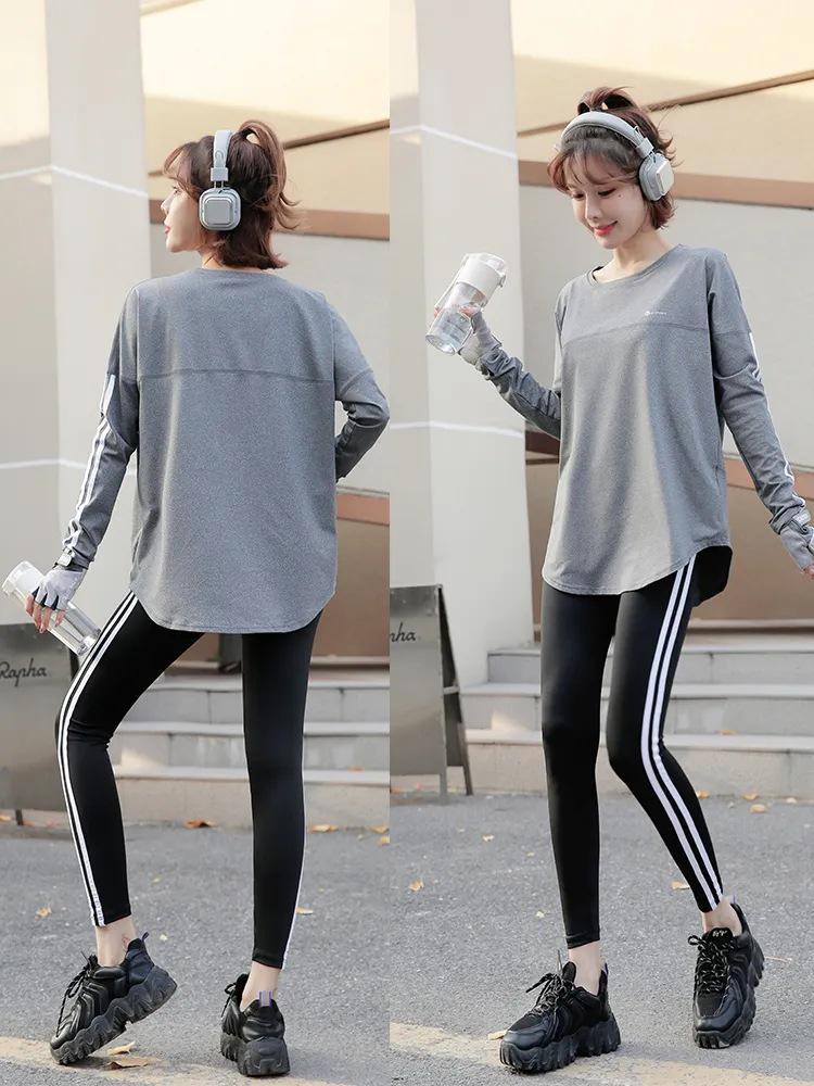 Women's Quick-Dry Autumn/Winter Running and Yoga Set for Outdoor Training