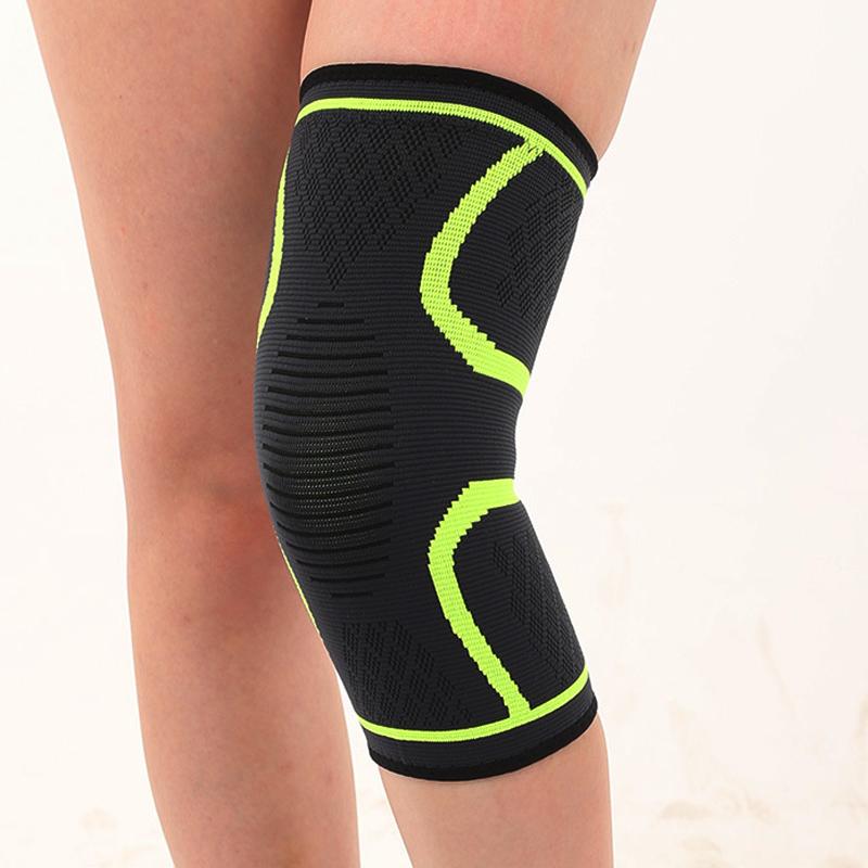Sell Elastic Breathable Compression Knitted Nylon Sports Knee Protector Guard Support Brace Sleeves For Knee Pain Relief