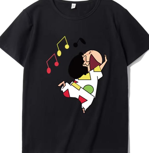 Crayon Shinchan Harajuku Mens Womens Oversized Y2k Short Sleeve Streetwear Casual Cotton High Quality Female Male Clothing Tee