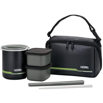 Thermos Insulated Lunch Box Approximately 1 Go Matte Black DBQ-502 MTBK