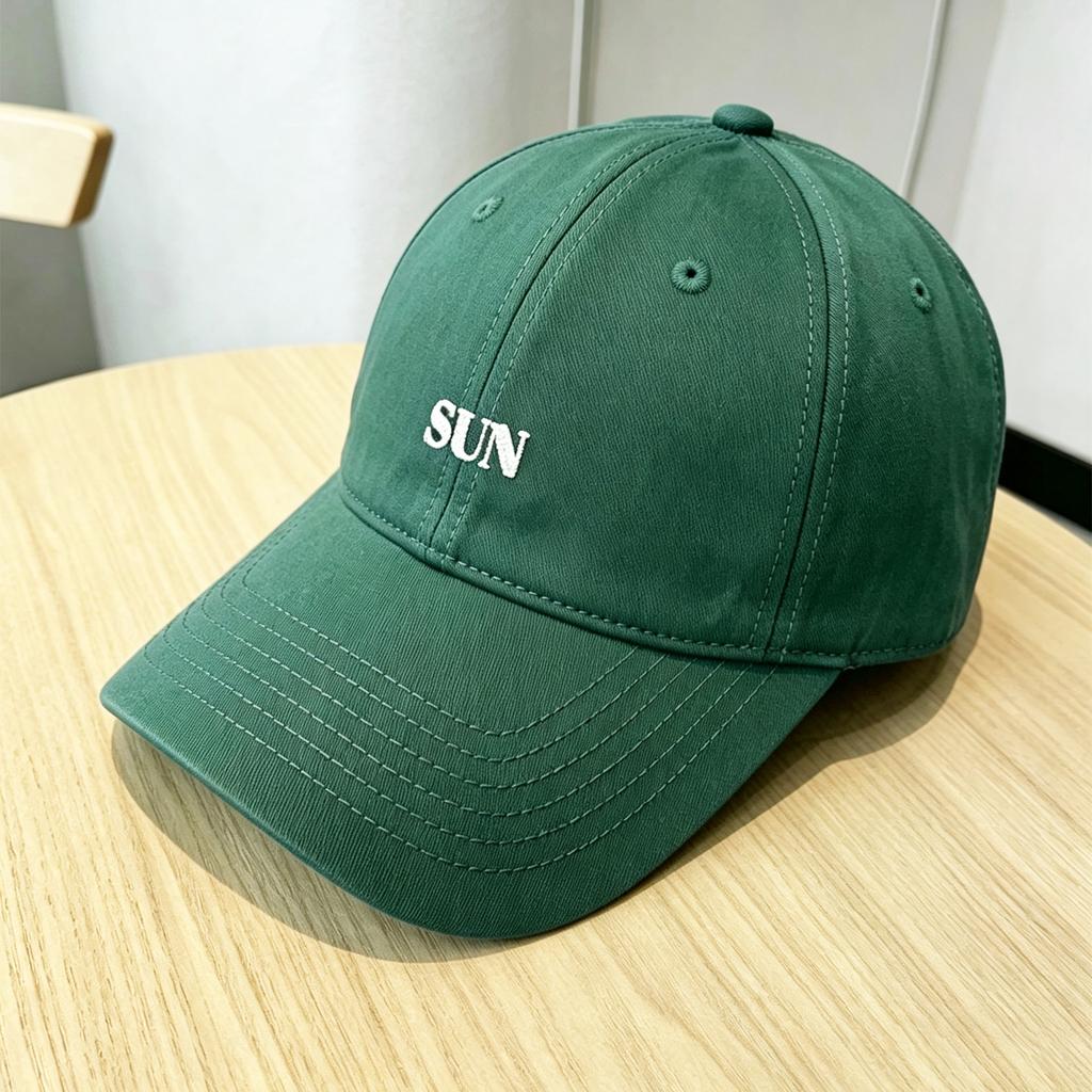 Minimalist Style Letter Embroidery Versatile Soft Top Baseball Cap Casual Japanese and Korean Style Embroidery Cap Men's and Women's Models