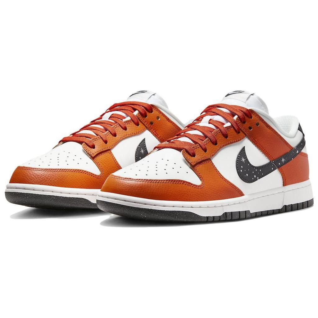 Nike Dunk Low Starry Swoosh Men Sneakers Orange Campfire-Orange Summit-White FV6909-800