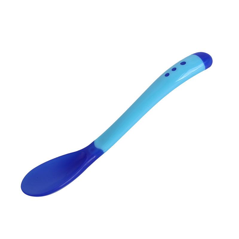 Silicone Temperature-Sensing Baby Feeding Spoon with Soft Head