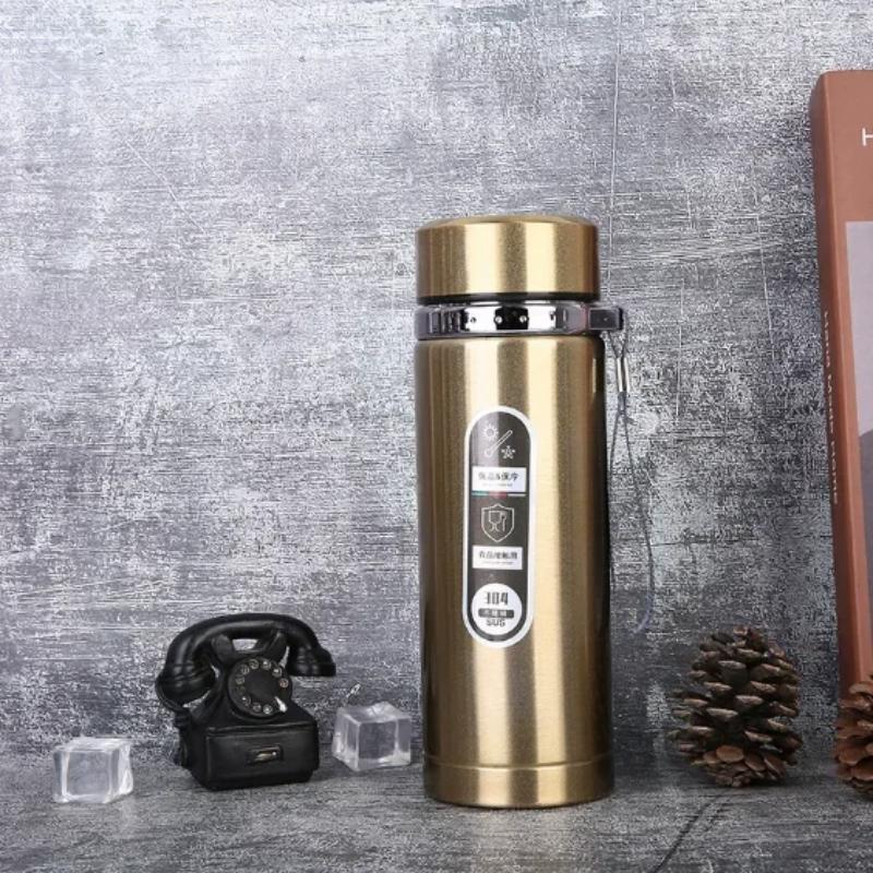 New Professional Portable Car Kettle Large Capacity Vacuum Insulation Outdoor Thermos Climbing Water Bottle Office Tea Mugs