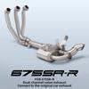 slip on Front Connect Link Pipe for CFMOTO 675SR 675SR-R 675SRR Dua lchannel valve exhaust Connect to the original car exhaust
