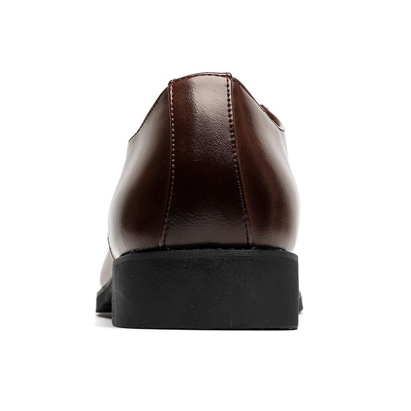 Trendy New Men's Black Brown Mix Patchwork Oxford Shoes Comfortable Business Wedding Dress Footwear Sapatos Tenis Masculino