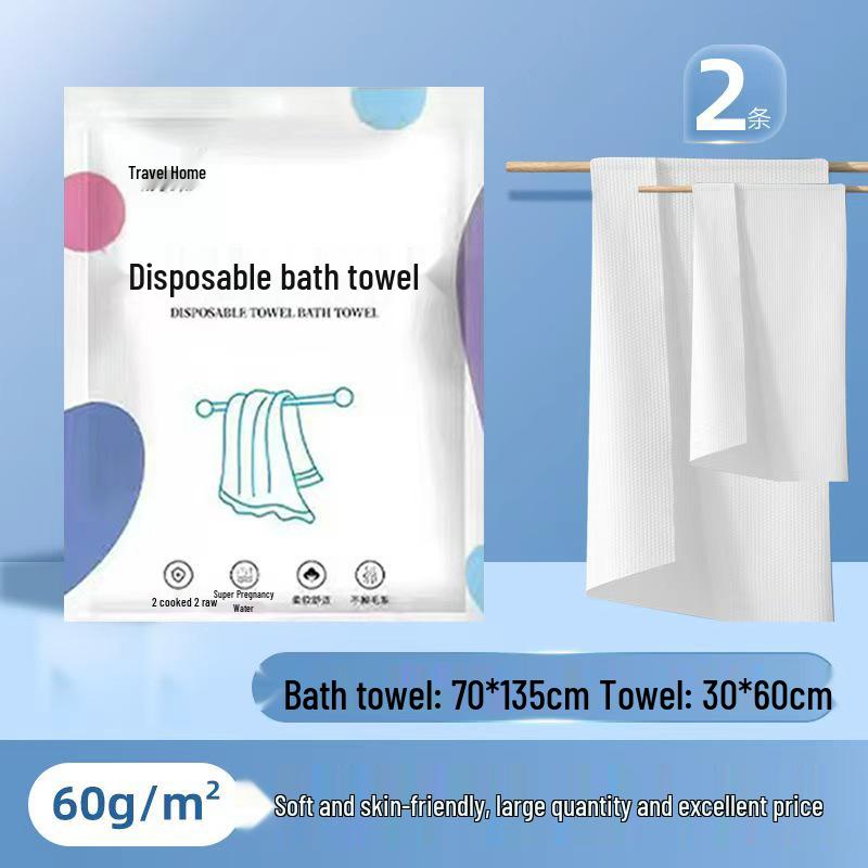 Asciugamano da Bagno Spesso Portatile Monouso - Confezionato Singolarmente per Viaggi, Hotel o Uso in Salone