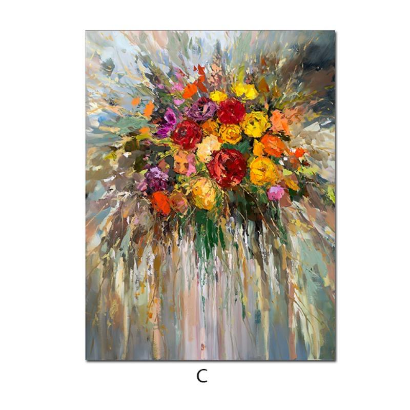 

Абстрактные красочные цветы HD холст картины постеры и принты скандинавские абстрактные цветы настенная картина для домашнего декора комнаты 30x45cm no frame янтарь