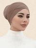Cross Inner Hijab Women Stretch Turban Hat Lslamic Underscarf Bonnet Hat  Cotton Jersey Inner Hijab