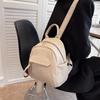 Soft Leather Pu Women's Backpack Fashiable And Artistic Small Backpack Large Capacity Women's Bag Short Distance Travel Bag
