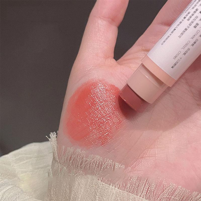 Fruity Natural Clear Lip Balm Nourishing Cherry Lip-Primer Mask Cute Jelly Tinted Gloss Stick Lighten Lines Plump Lip Care