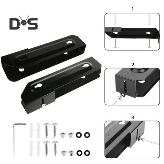 Wall Laptop Mount Holder Adjustable Design Sturdy Metal Construction Easy Installation Tablet Laptop Storage Rack