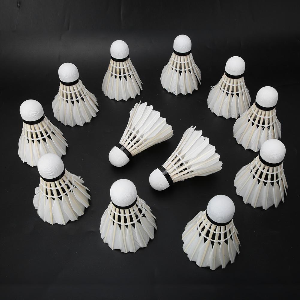 12PCS Duck Feather Badminton Balls Shuttlecocks Outdoor Indoor Training Sports Practice