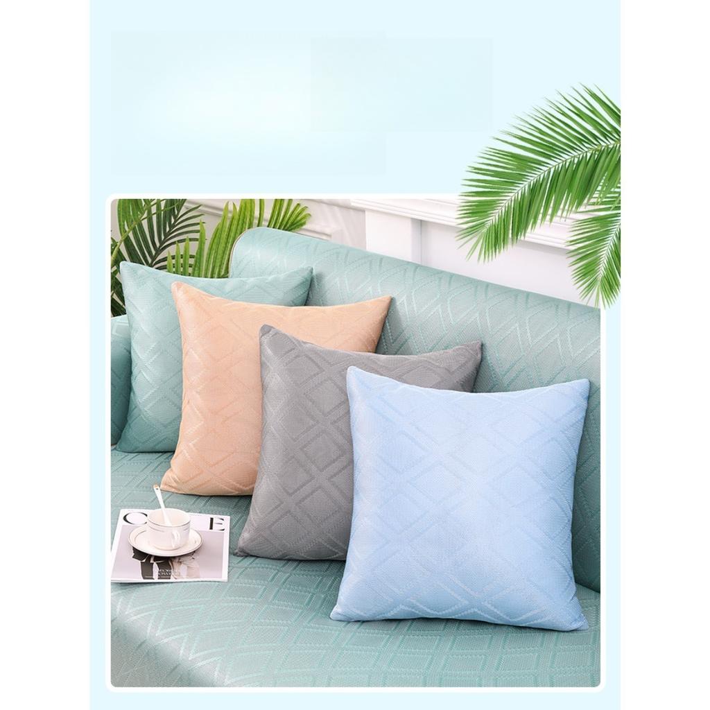 Living room sofa ice silk pillowcase, cool and breathable pillow cushion