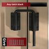 1Pc Durable Aluminum Alloy Door Latch Lock 90/180 Degree Gate Latch Safety Anti-theft Buckle Door Bolts Door Buckle Hardware