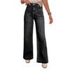 Ladies' Retro Straight Leg High Waisted Jeans