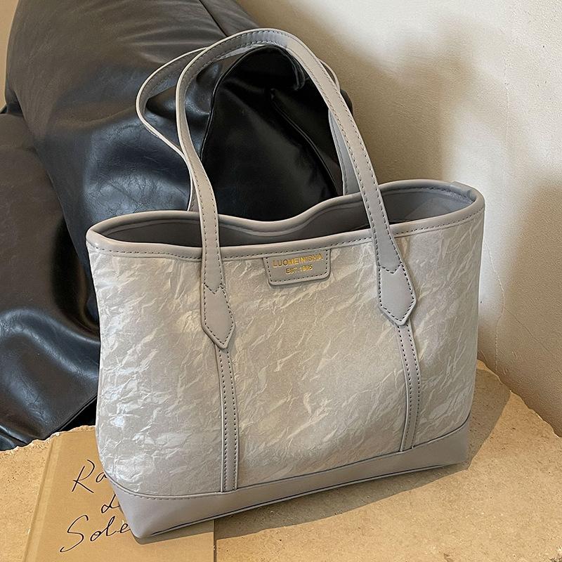 Bag Women's New Popular Large-capacity Tote Bag Summer Versatile Shoulder Bag College Student Class Bag